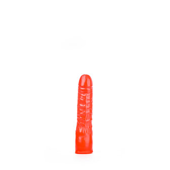 All Red - Licht Gebogen Dildo - 20 x 4,5 cm - Rood