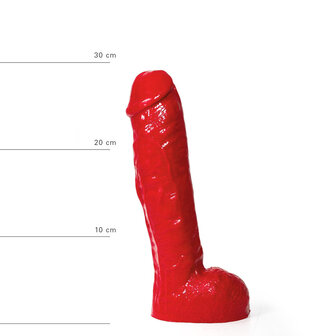 All Red - Dildo - 29 x 5.5 cm - Rood