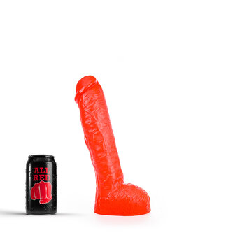 All Red - Dildo - 29 x 5.5 cm - Rood