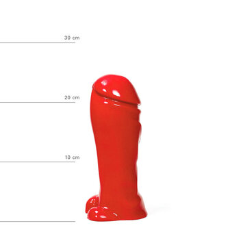 All Red - Dildo - 22 x 8 cm - Rood