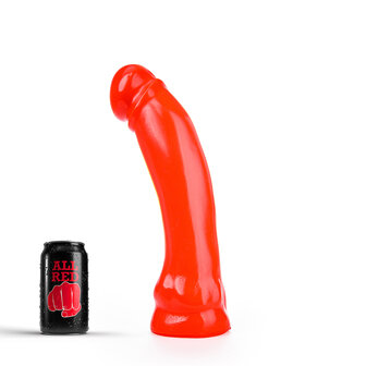 All Red Dildo 33 x 7 cm - rood