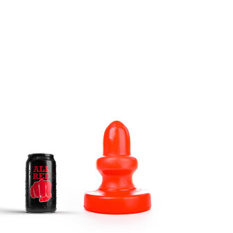 All Red Buttplug 17 x 8 cm - rood
