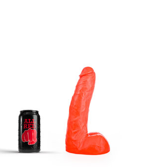 All Red Klassieke Dildo 22 x 5,4 cm - rood