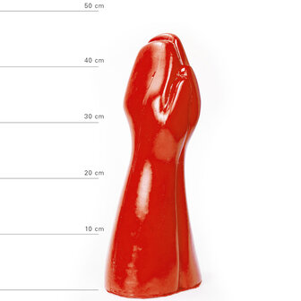 All Red - Fisting Dildo 39 x 16 cm - Rood