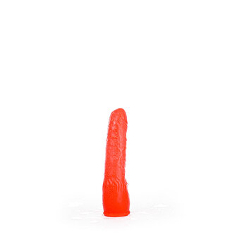 All Red - Licht Gebogen Dildo - 20 x 4,5 cm - Rood