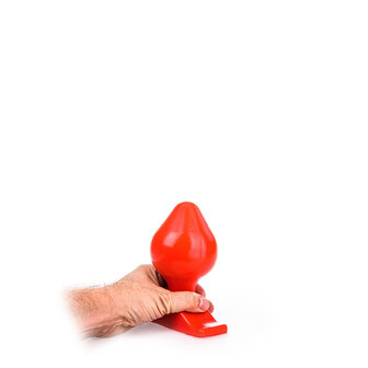 All Red Butt Plug 17 x 9 cm - rood