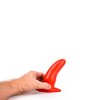 All Red Buttplug 13 x 5 cm - rood