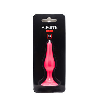 Virgite Buttplug met zuignap 11,5 cm - roze