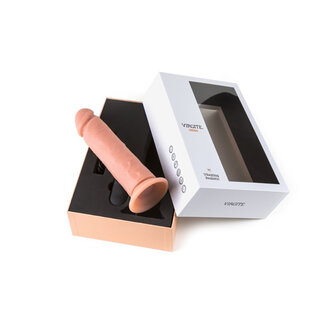 Virgite - Vibrerende Dildo met afstandsbediening - 23 x 7.5 cm - lichte huidskleur