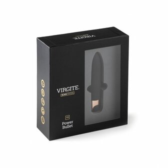 Virgite Vibrerende en oplaadbare bullet vibrator V3 - zwart
