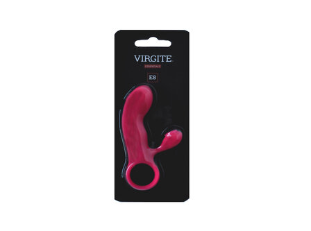 Virgite Mini Vibrator met Clitoris Borsteltje - roze