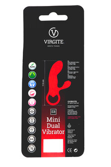 Virgite Mini Vibrator met Clitoris Borsteltje - roze