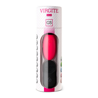 Virgite Oplaadbaar Vibrerend Eitje met Remote Control G5 - roze
