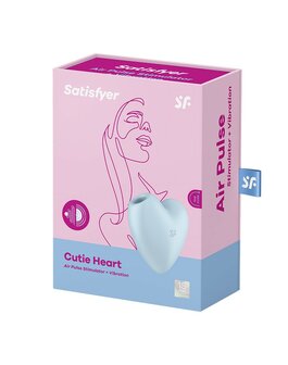 Satisfyer - Cutie Heart - Luchtdruk Vibrator- Lichtblauw