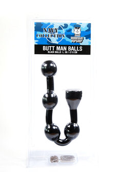 Domestic Partner Anaal kralen Butt Man 50 x 6 cm - zwart