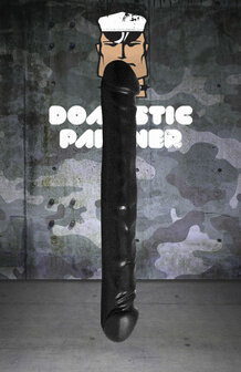 Domestic Partner Dubbele Dildo U-Boat Driller 30 x 4 cm - zwart