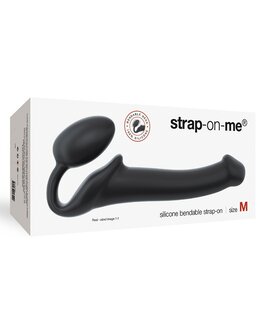 Strap-On-Me Strapless Voorbinddildo - zwart - maat M