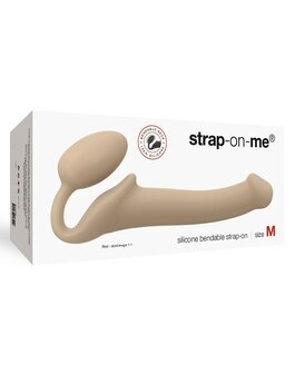 Strap-On-Me Strapless Voorbinddildo - lichte huidskleur - maat M