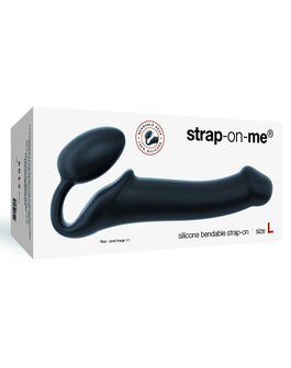 Strap-On-Me Strapless Voorbinddildo - zwart - maat L