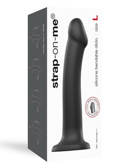 Strap-On-Me Semi-Realistische Dildo met zuignap - zwart - maat L