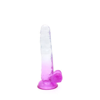 Kiotos Cox Color - Gekleurde Dildo 05 - 20 x 3,2 cm - Transparant/Paars