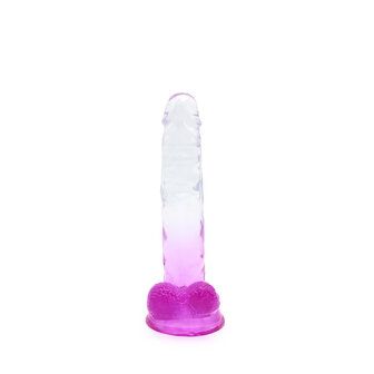 Kiotos Cox Color - Gekleurde Dildo 05 - 20 x 3,2 cm - Transparant/Paars