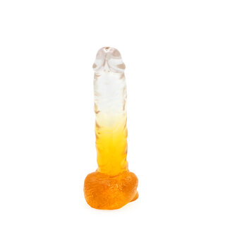 Kiotos Cox Color Gekleurde Dildo 06 - transparant/geel