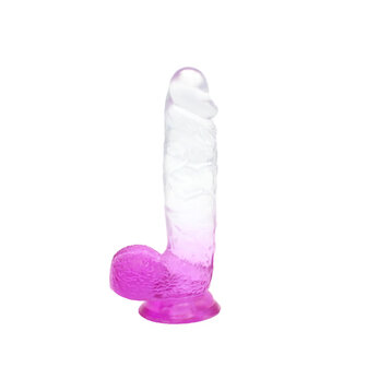 Kiotos Cox Color Gekleurde Dildo 08 - transparant/paars