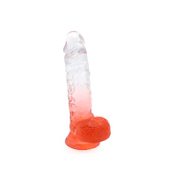 Kiotos Cox Color Gekleurde Dildo 08 - transparant/rood