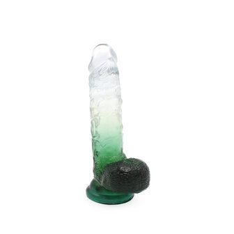 Kiotos Cox Color Gekleurde Dildo 08 - transparant/groen