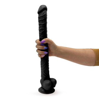 Kiotos Cox - Mega Dildo XXL 40 x 3.7 cm - Zwart