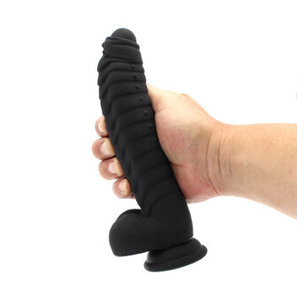 Kiotos Cox - Siliconen Dildo 22 x 5 cm - Zwart