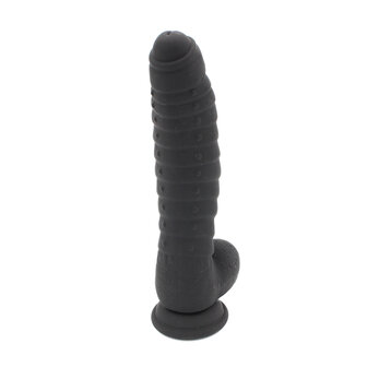 Kiotos Cox - Siliconen Dildo 22 x 5 cm - Zwart