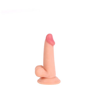 Kiotos Cox Rechte Dildo met balzak 16 x 4 cm - lichte huidskleur