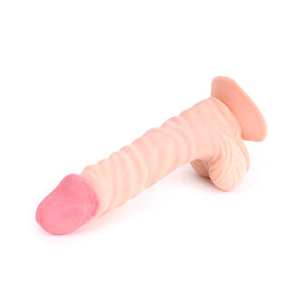 Kiotos Cox - Dildo Met Zuignap die echt aanvoelt 22 x 5 cm - Lichte Huidskleur