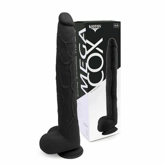 Kiotos Cox - Mega Dildo XXL 43 x 5.5 cm - Zwart