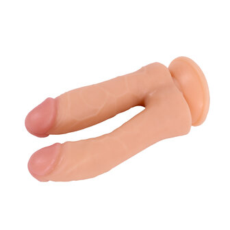 Kiotos Cox - Dildo Voor dubbele penetratie 19 x 3/3.5 cm - Lichte Huidskleur