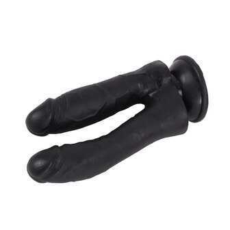 Kiotos Cox - Dildo Voor dubbele penetratie 19 x 3/3.5 cm - Zwart