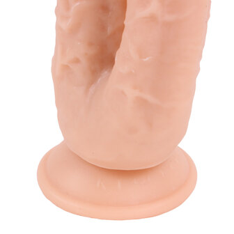 Kiotos Cox - Dildo Voor dubbele penetratie 21 x 3.5/4.5 cm - Lichte Huidskleur