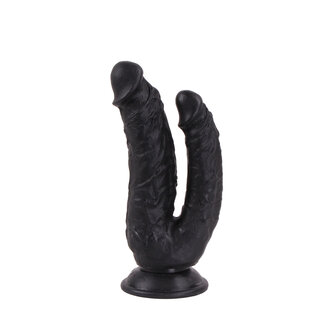 Kiotos Cox - Dildo Voor dubbele penetratie 21 x 3.5/4.5 cm - Zwart