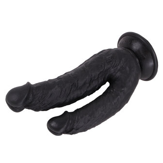 Kiotos Cox - Dildo Voor dubbele penetratie 21 x 3.5/4.5 cm - Zwart