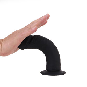 Kiotos Cox Siliconen Dildo met zuignap 21 x 4,5 cm - zwart