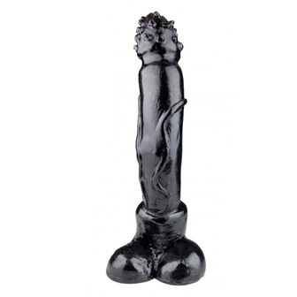 Kiotos Monstar Dildo Tiger 33 x 7,5 cm - zwart