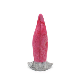 Kiotos Monstar Dildo Beast 27 - 21 x 5.8 cm- roze/grijs/wit