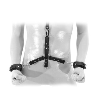 Kiotos Leather Halsband met diverse bondage mogelijkheden