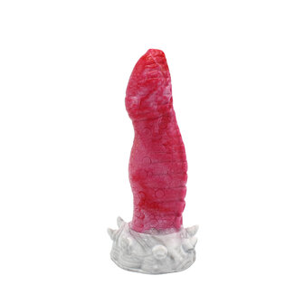 Kiotos Monstar - Dildo Beast 21 - Roze/Grijs/Wit