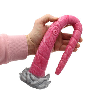 Kiotos Monstar Dildo Beast 21 - roze/grijs/wit