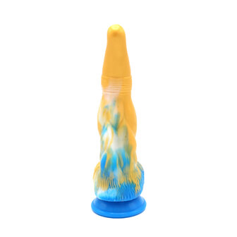 Kiotos Monstar - Dildo Beast 17 - Goud/Blauw/Wit