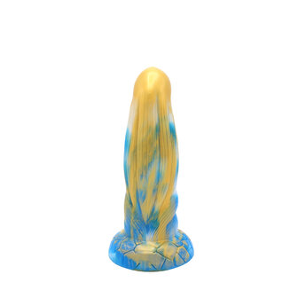 Kiotos Monstar Dildo Beast nr. 16 - 21 x 7 cm - goud/blauw/wit