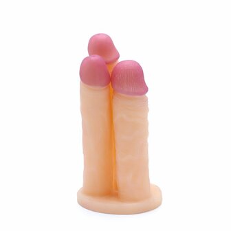 Kiotos COX Triple Dildo - lichte huidskleur